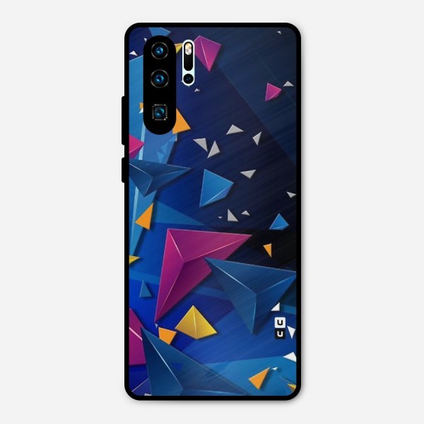 Space Colored Triangles Metal Back Case for Huawei P30 Pro