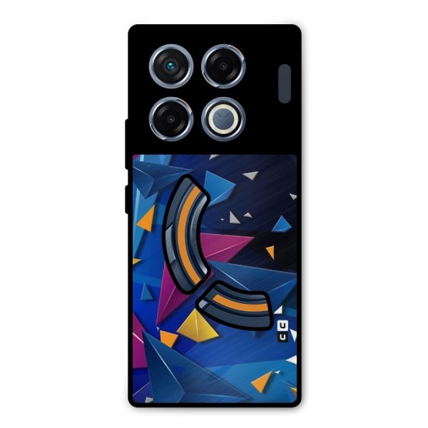 Space Colored Triangles Metal Back Case for Infinix GT 20 Pro