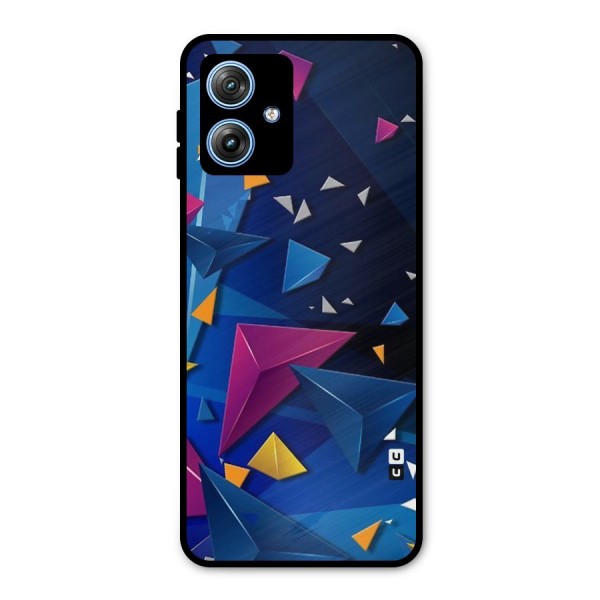 Space Colored Triangles Metal Back Case for Moto G54