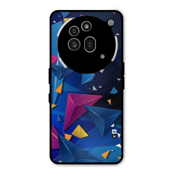 Space Colored Triangles Metal Back Case for Nothing Phone 3a Pro