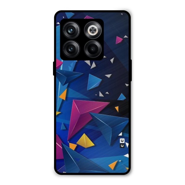 Space Colored Triangles Metal Back Case for OnePlus 10T