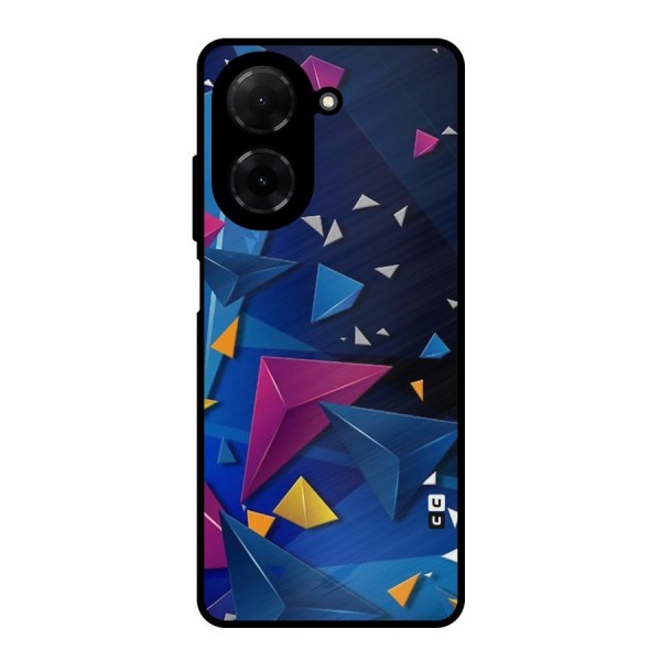 Space Colored Triangles Metal Back Case for Poco C71