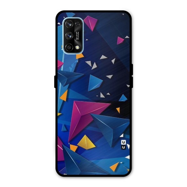 Space Colored Triangles Metal Back Case for Realme 7 Pro