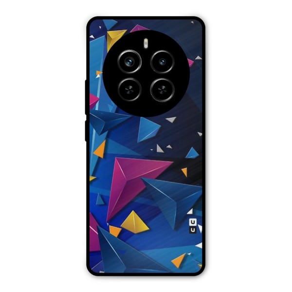 Space Colored Triangles Metal Back Case for Realme P1 Pro