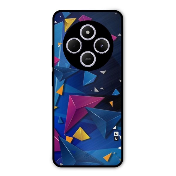 Space Colored Triangles Metal Back Case for Redmi 14C