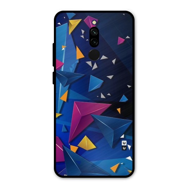 Space Colored Triangles Metal Back Case for Redmi 8