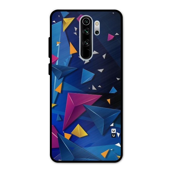 Space Colored Triangles Metal Back Case for Redmi Note 8 Pro