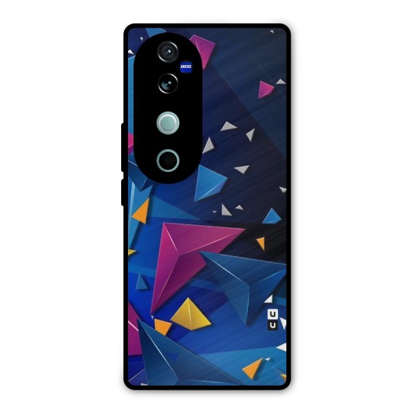 Space Colored Triangles Metal Back Case for Vivo V40
