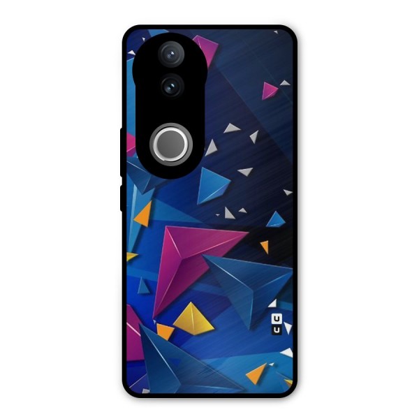 Space Colored Triangles Metal Back Case for Vivo V50e