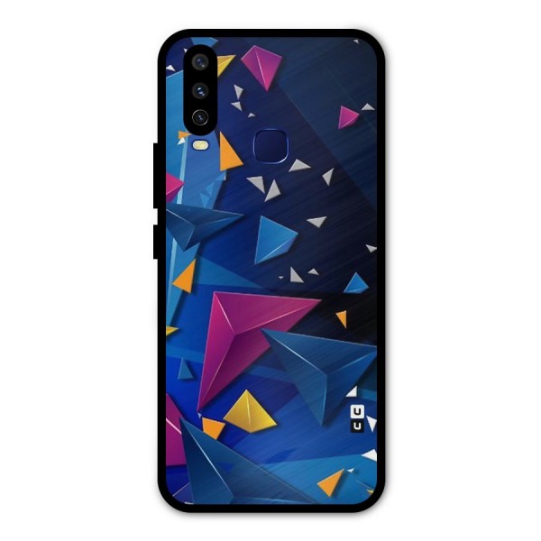 Space Colored Triangles Metal Back Case for Vivo Y15