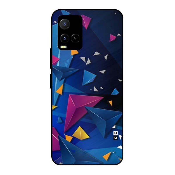 Space Colored Triangles Metal Back Case for Vivo Y21T