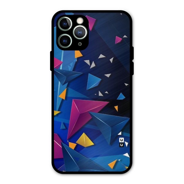 Space Colored Triangles Metal Back Case for iPhone 11 Pro Max