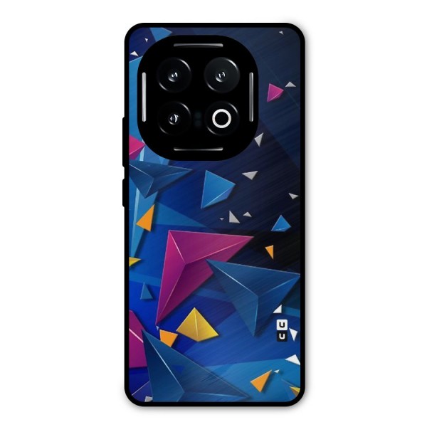 Space Colored Triangles Metal Back Case for iQOO 13