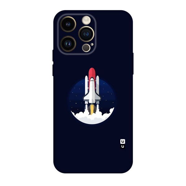 Space Rocket Minimal Original Polycarbonate Back Case for iPhone 14 Pro Max