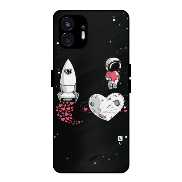Spaceman Love Metal Back Case for Nothing Phone 2