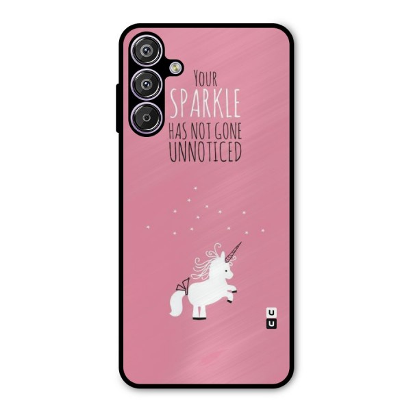 Sparkle Not Unnoticed Metal Back Case for Galaxy F15