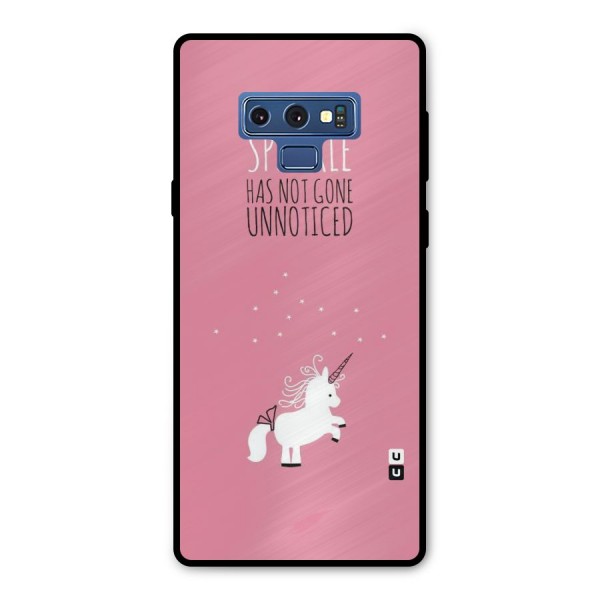 Sparkle Not Unnoticed Metal Back Case for Galaxy Note 9