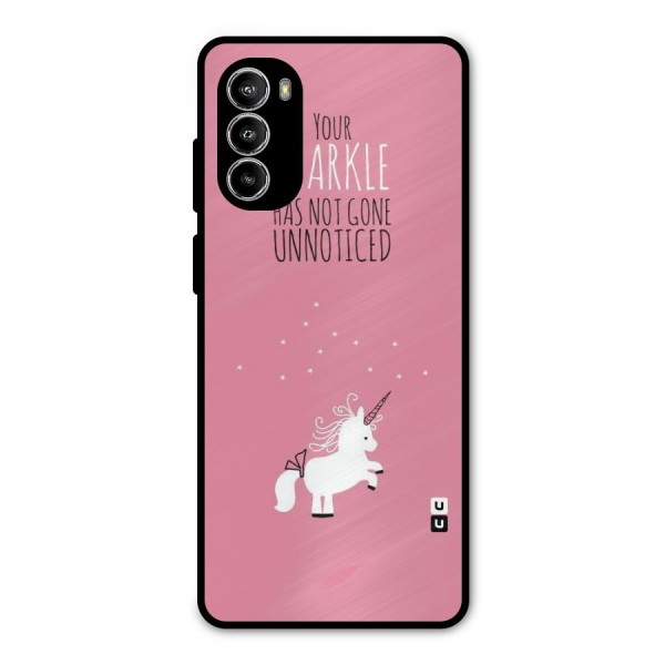 Sparkle Not Unnoticed Metal Back Case for Moto G52