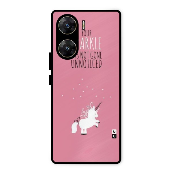 Sparkle Not Unnoticed Metal Back Case for Vivo V29e