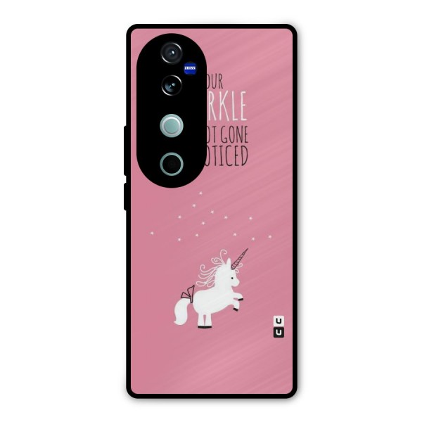 Sparkle Not Unnoticed Metal Back Case for Vivo V40 Pro