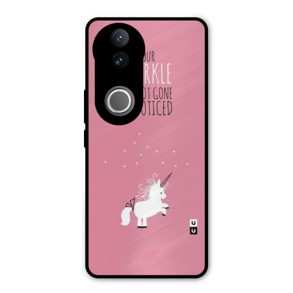 Sparkle Not Unnoticed Metal Back Case for Vivo V50e