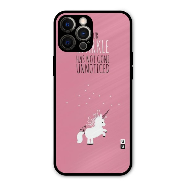 Sparkle Not Unnoticed Metal Back Case for iPhone 12 Pro Max