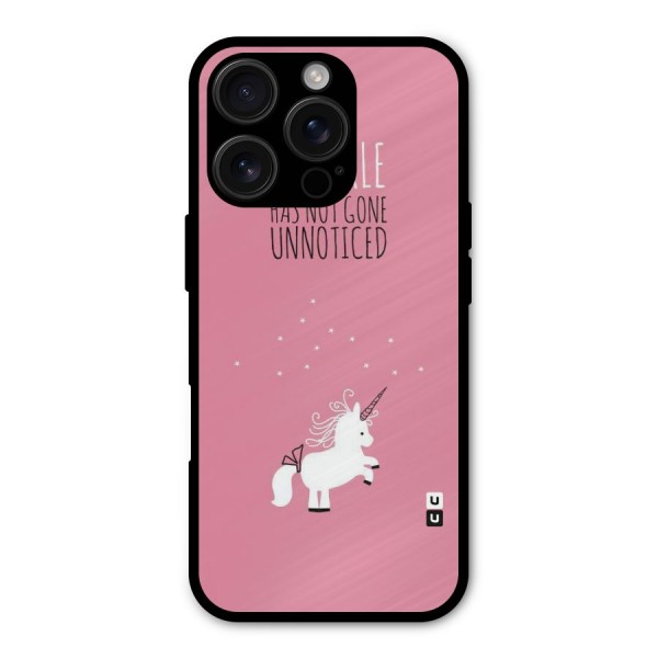 Sparkle Not Unnoticed Metal Back Case for iPhone 16 Pro