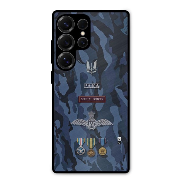 Special Forces Badge Metal Back Case for Galaxy S25 Ultra