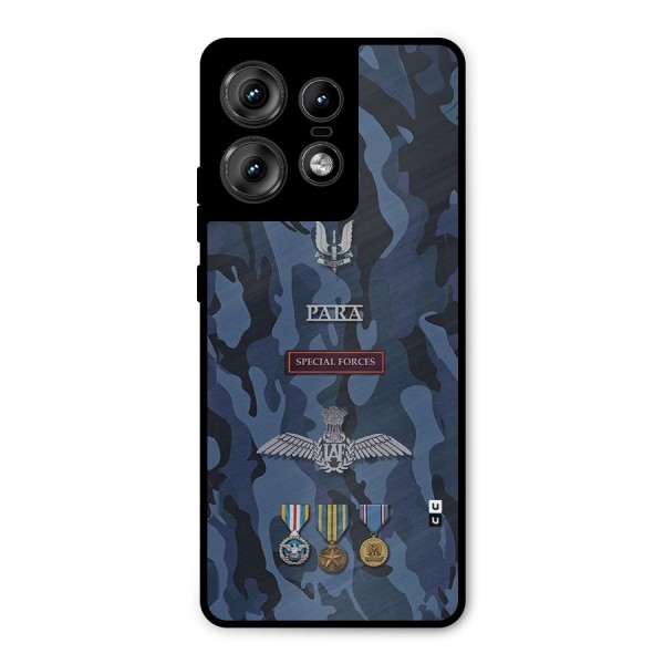 Special Forces Badge Metal Back Case for Motorola Edge 50 Pro