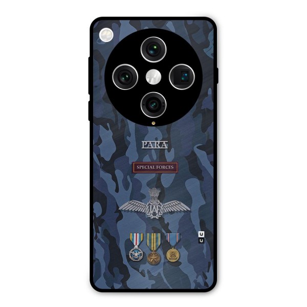 Special Forces Badge Metal Back Case for Oppo Find X8 Pro