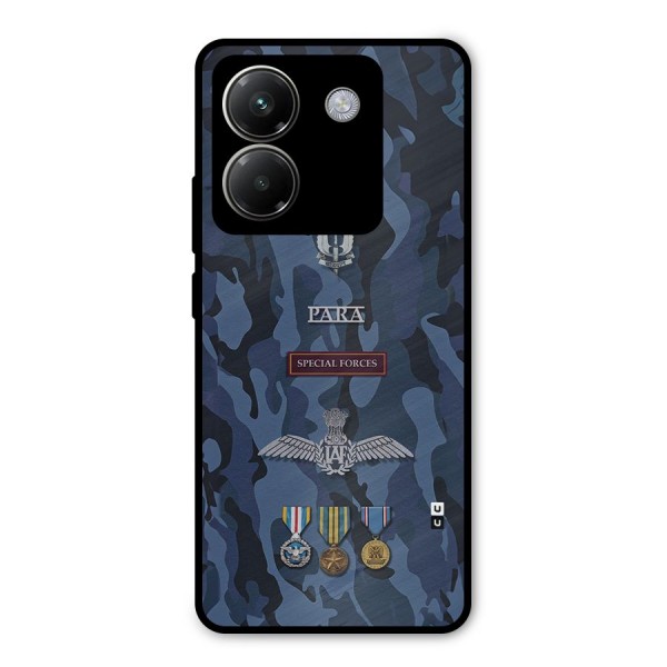 Special Forces Badge Metal Back Case for Poco M7 Pro 5G