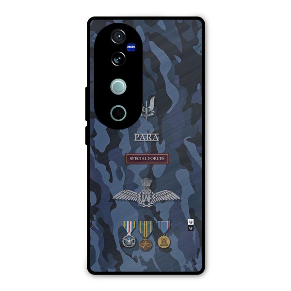 Special Forces Badge Metal Back Case for Vivo V40 Pro