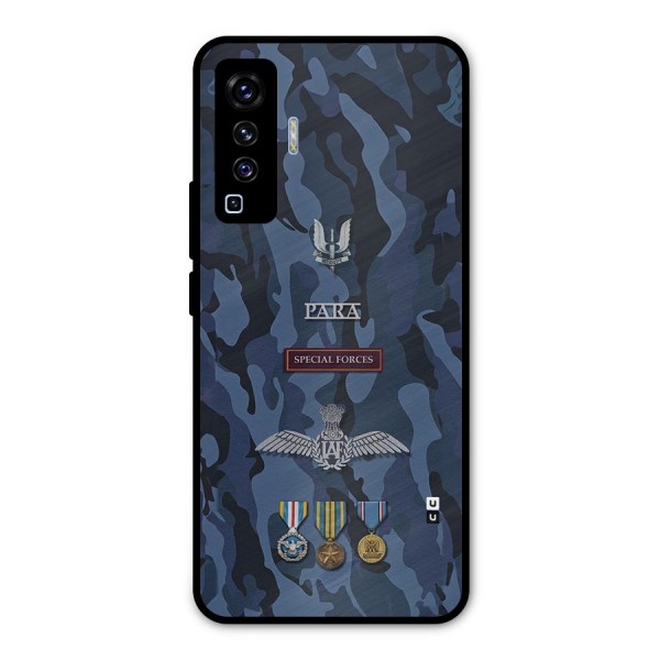 Special Forces Badge Metal Back Case for Vivo X50