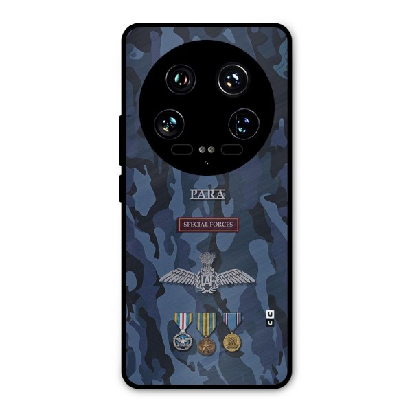 Special Forces Badge Metal Back Case for Xiaomi 14 Ultra