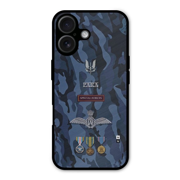 Special Forces Badge Metal Back Case for iPhone 16