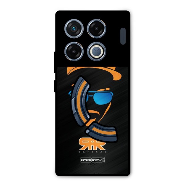 Special Raftaar Edition Orange Metal Back Case for Infinix GT 20 Pro