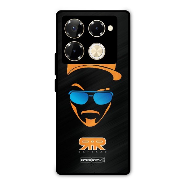 Special Raftaar Edition Orange Metal Back Case for Infinix Note 40 Pro