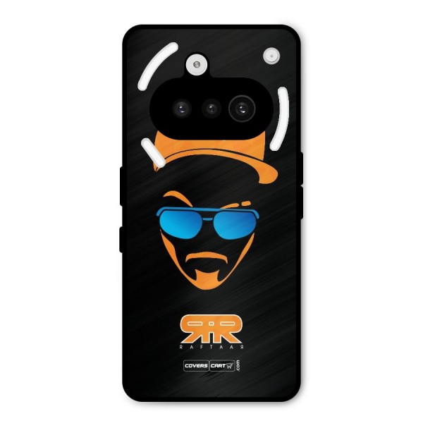 Special Raftaar Edition Orange Metal Back Case for Nothing Phone 3a
