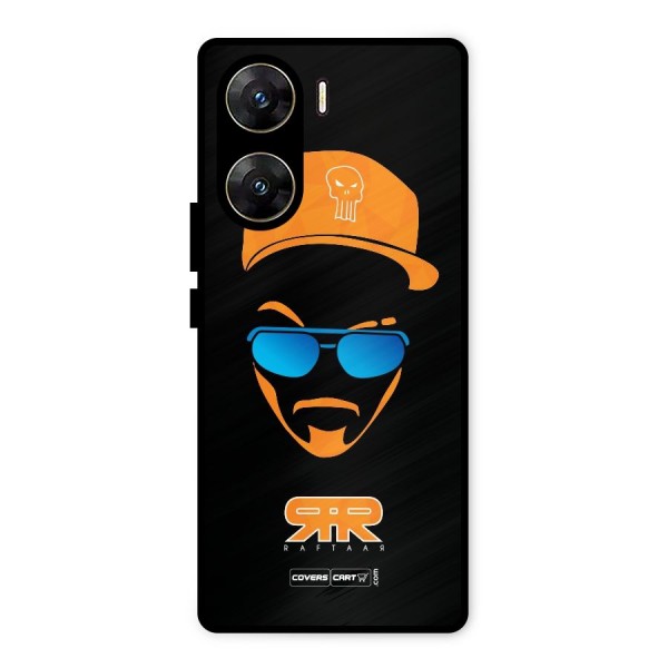 Special Raftaar Edition Orange Metal Back Case for Vivo V29e