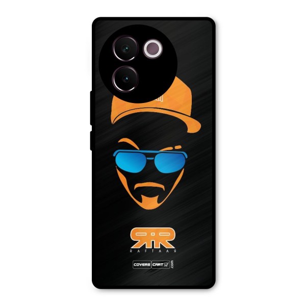 Special Raftaar Edition Orange Metal Back Case for Vivo V30e