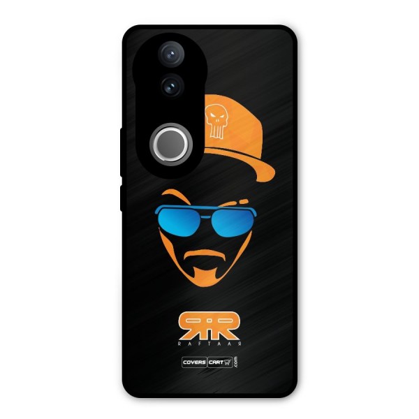 Special Raftaar Edition Orange Metal Back Case for Vivo V50e