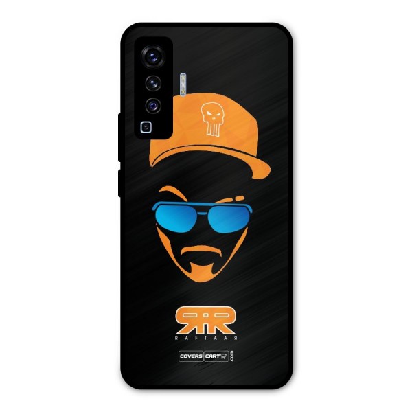 Special Raftaar Edition Orange Metal Back Case for Vivo X50