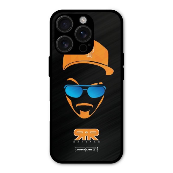 Special Raftaar Edition Orange Metal Back Case for iPhone 16 Pro