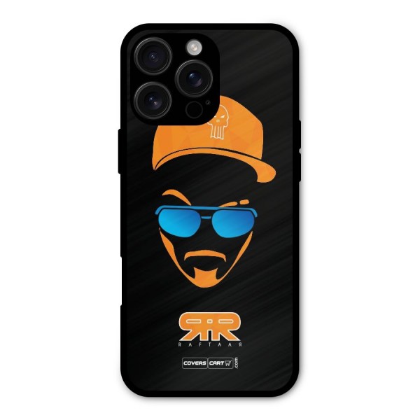 Special Raftaar Edition Orange Metal Back Case for iPhone 16 Pro Max