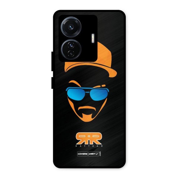 Special Raftaar Edition Orange Metal Back Case for iQOO Z6