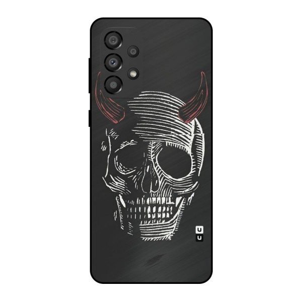 Spooky Face Metal Back Case for Galaxy A33 5G