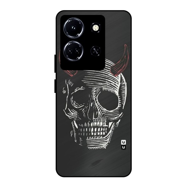 Spooky Face Metal Back Case for Infinix Note 30 5G
