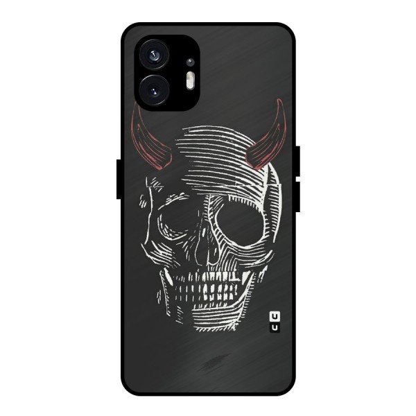 Spooky Face Metal Back Case for Nothing Phone 2