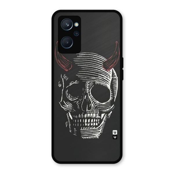 Spooky Face Metal Back Case for Realme 9i