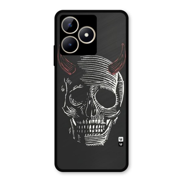 Spooky Face Metal Back Case for Realme Narzo N53
